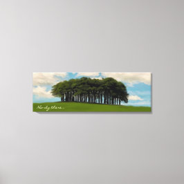 Lienzo Cerca de allí los árboles Cornish conducen un hito