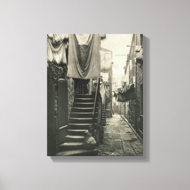 Lienzo Cerca de la calle 193, 17-27 High Street, Glasgow, (Anverso)