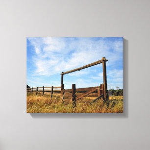 Lienzo Cercas en campo