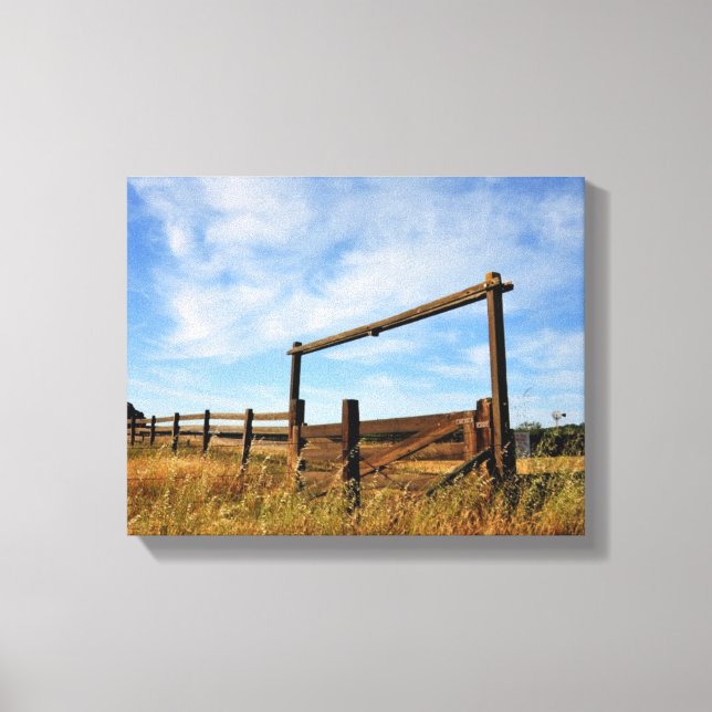 Lienzo Cercas en campo (Anverso)