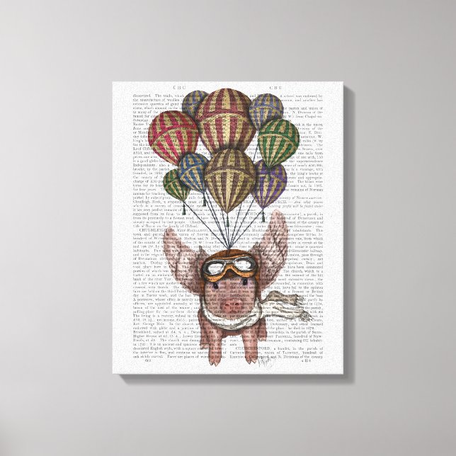 Lienzo Cerdo en llamas (Anverso)