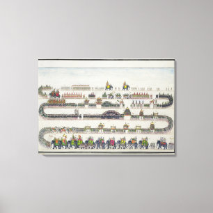 Lienzo Ceremonia de Muharram, Faizabad, 1772 'del Gentil