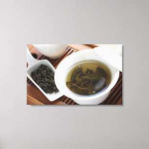 Lienzo Ceremonia de té del chino tradicional: té del