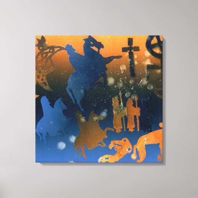 Lienzo Ceremonia pictórica (Anverso)