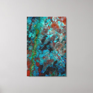 Lienzo Cerrar el Shattuckite azul