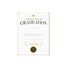 Certificado de Graduación Personalizado de Univers