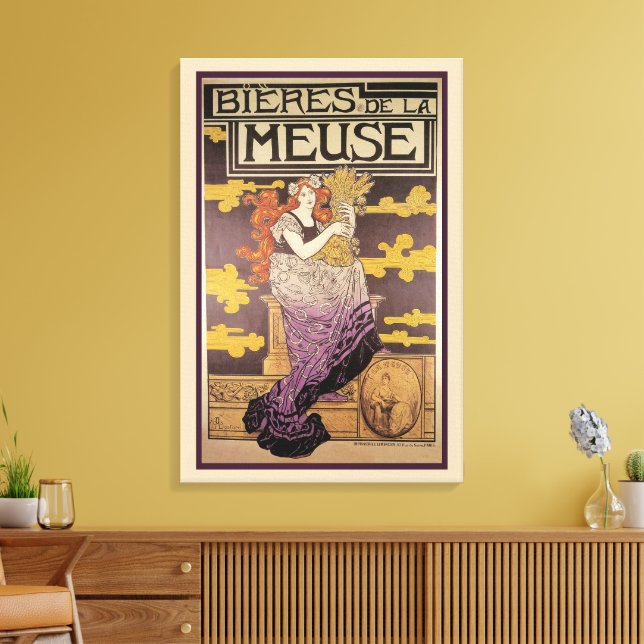 Lienzo Cerveza de la Meuse de Marc Auguste Bastard (Insitu (Sala de estar))
