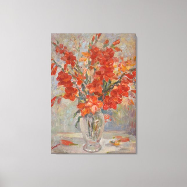 Lienzo César Gemayel Vintage Gladioli (Anverso)