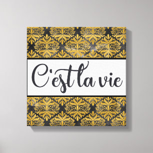 Lienzo C'est La Vie Canvas Print