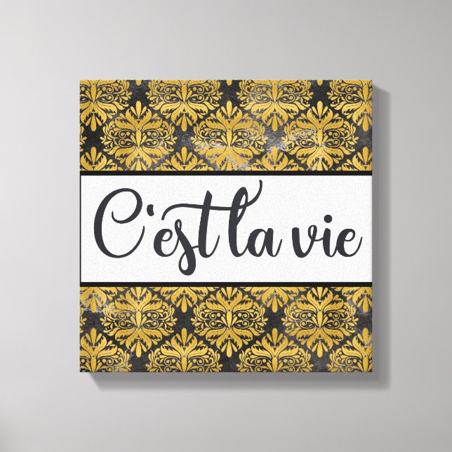 Lienzo C'est La Vie Canvas Print (Anverso)