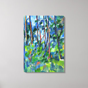 Lienzo Cezanne - En los bosques, pintura famosa