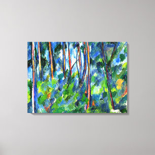 Lienzo Cezanne - En los bosques, pintura famosa