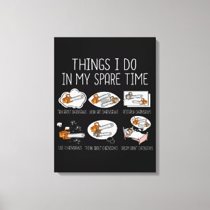 Lienzo Chainsaw Gift Men Woodworker Lumberjack Arborist