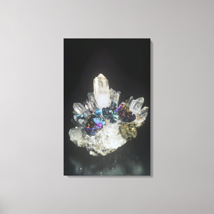 Lienzo Chalcopyrite en Quartz, Rumania