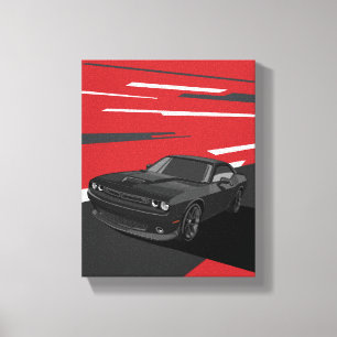 Lienzo Challenger RT negro