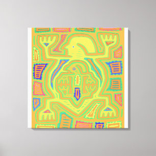 Lienzo Chamán con niño