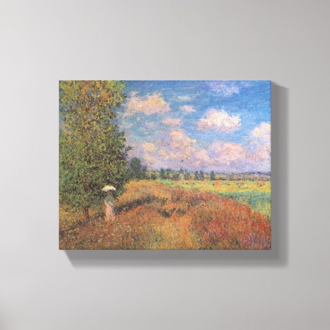 Lienzo Champ de Coquelicots - Claude Monet - c1875 (Anverso)