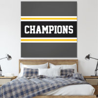 CHAMPIONS Atlético Gris Amarillo Tiras Blancas Neg