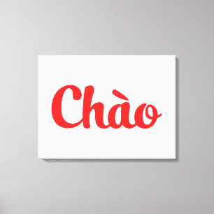 Lienzo Chào / Hola ~ Vietnam / Vietnamita / Tiang Viene