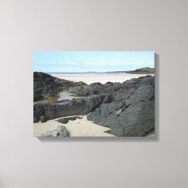 Lienzo Charca de rocas en Donegal Irlanda (Anverso)