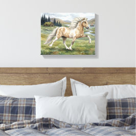 Lienzo Charismatic Pinto Icelandic Mare watercolor