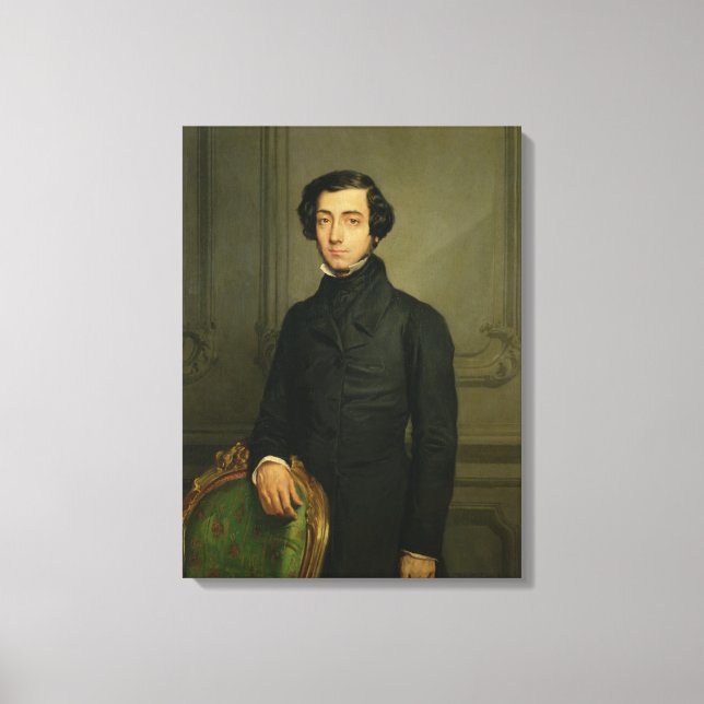 Lienzo Charles-Alexis-Henri Clerel de Tocqueville 1850 (Anverso)