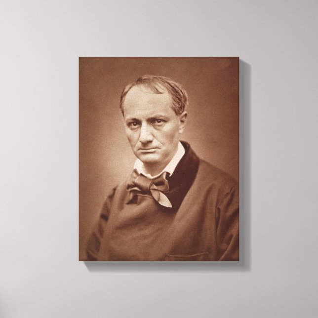 Lienzo Charles Baudelaire (1821-67), poeta francés, retra (Anverso)