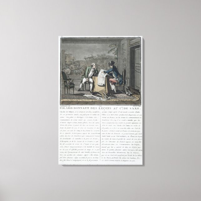 Lienzo Charles, Chevalier de Folard (1699-1751) (Anverso)