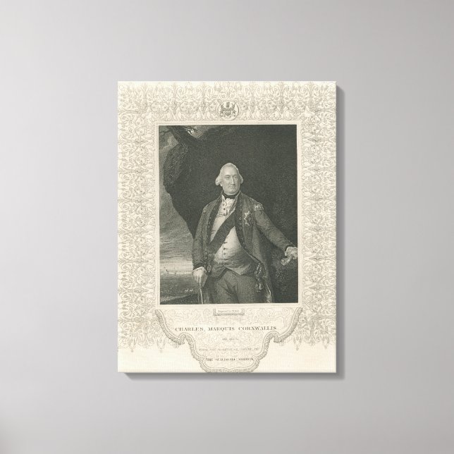 Lienzo Charles Cornwallis (Anverso)