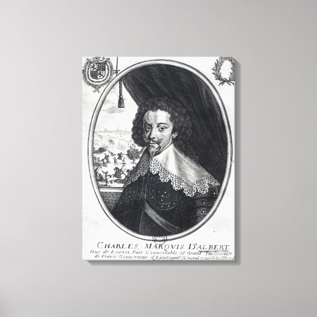 Lienzo Charles de Luynes Marquis d'Albert (Anverso)