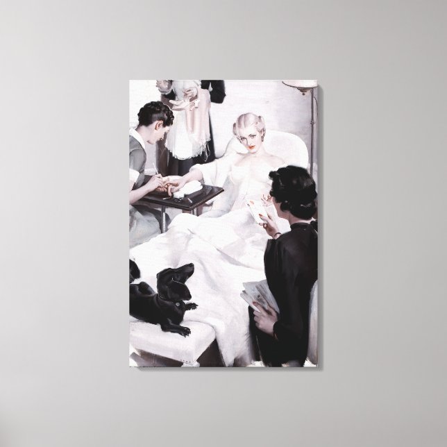 Lienzo Charles Edward Chambers: Manicura (Anverso)