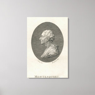 Lienzo Charles Louis de Secondat, barón de Montesquieu
