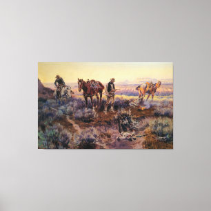 Lienzo Charles M. Russell paga a los Fiddler (1919)