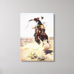Lienzo Charles Marion Russell A Bad Hoss