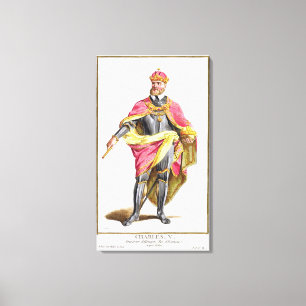 Lienzo Charles V (1500-58) de "Receuil des Estampes, re