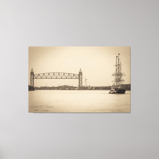Lienzo Charles W. Morgan 38º Viaje (Anverso)