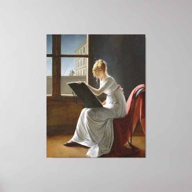 Lienzo Charlotte du Val d'Ognes por Marie-Denise Villers (Anverso)