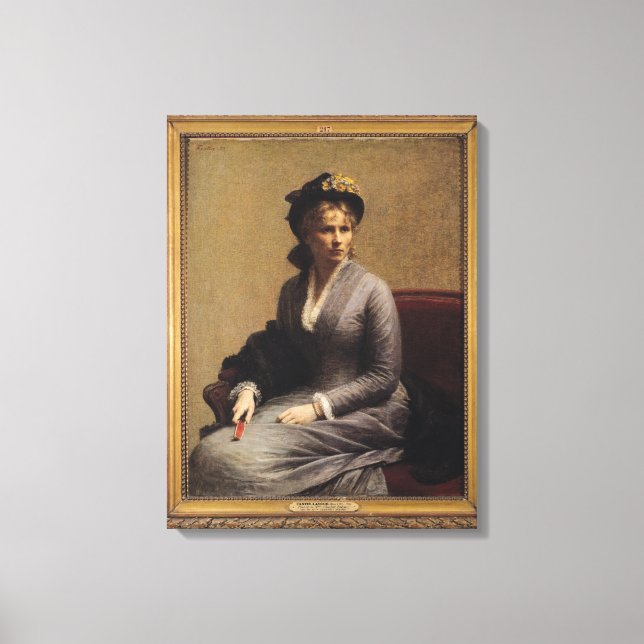 Lienzo Charlotte Dubourg 1882 (Anverso)