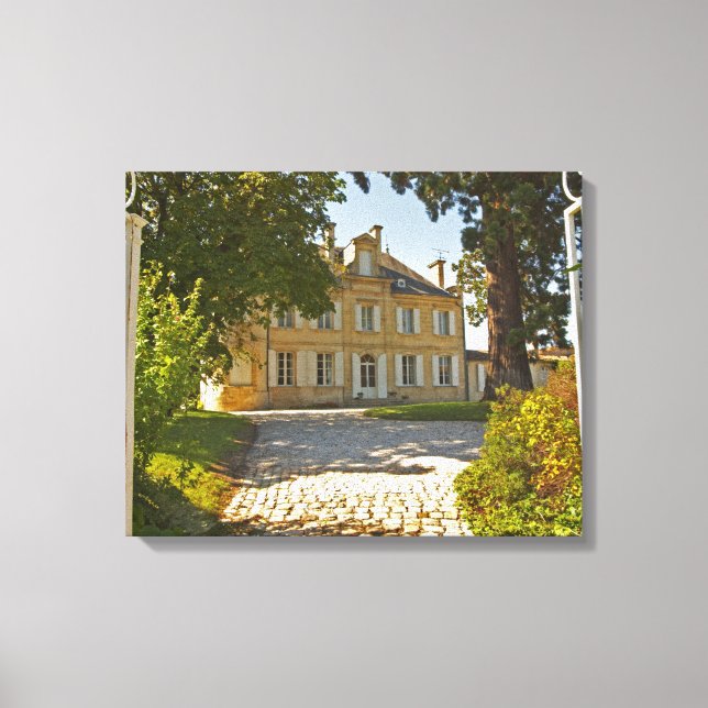 Lienzo Chateau Cos Labory en Saint Estèphe, forjado (Anverso)
