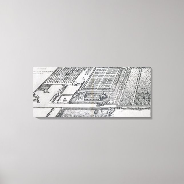 Lienzo Chateau de Dampierre, vistas a la finca, desde 'Le (Anverso)