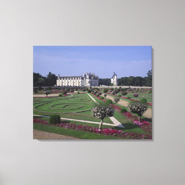 Lienzo Chateau du Chenonceau, valle del Loira, (Anverso)