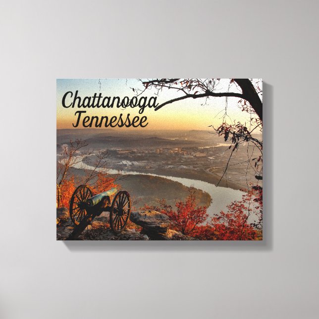 Lienzo Chattanooga Tennessee desde Lookout Mountain Canva (Anverso)