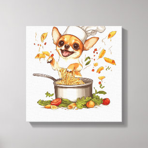 Lienzo Chef Chihuahua � Maestro Canino Culinario