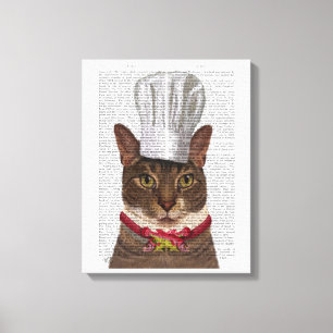 Lienzo Chef del gato
