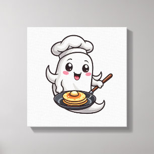 Lienzo Chef Fantasma � Camiseta Divertida de Cocina de Ha