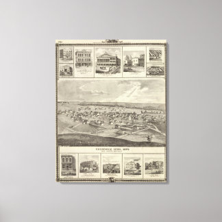 Lienzo Cherokee, Iowa, 1875 negocios en Centerville