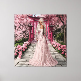Lienzo Cherry Blossom Maiden Wall Art
