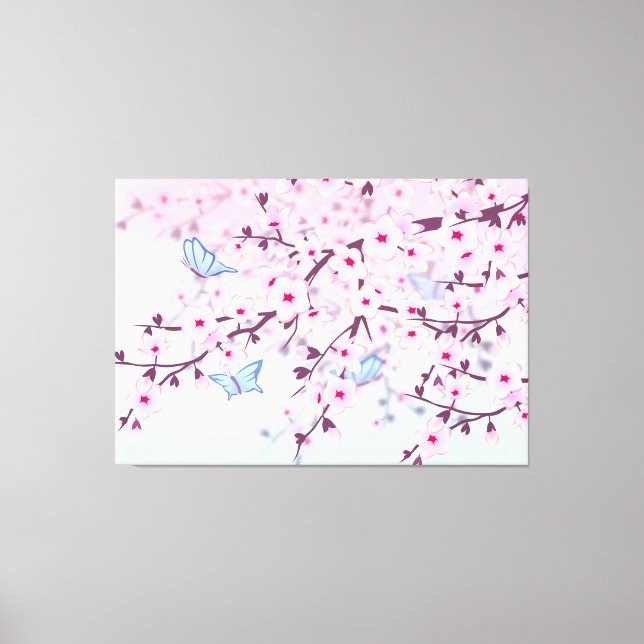 Lienzo Cherry Blossoms Girly Canvas (Anverso)