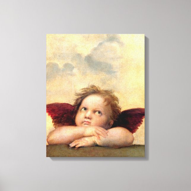 Lienzo Cherub por Raphael (Anverso)