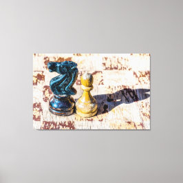 Lienzo Chess Pawn y Knight - Veteranos